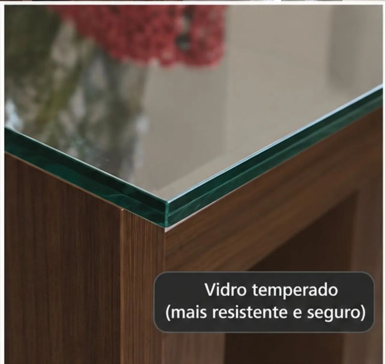 Tampo de Mesa de Vidro 1x1 m - Foto 2
