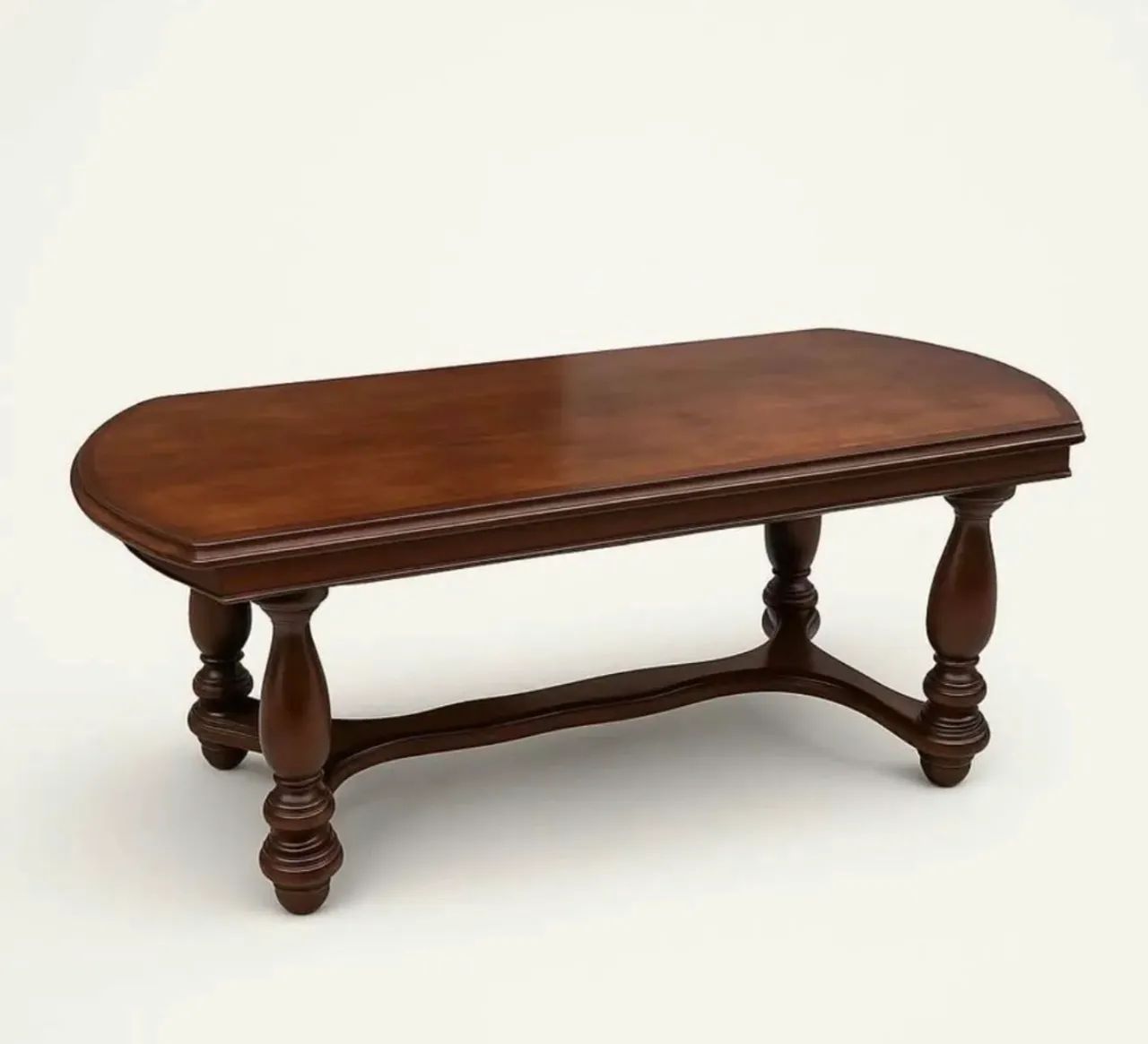 MESA DE CENTRO MADEIRA MACIÇA RETRÔ - Foto 4