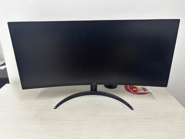 Monitor LG UltraWide Curvo 34 Polegadas 3440 x 1440 - 21:9 e Suporte Articulado
