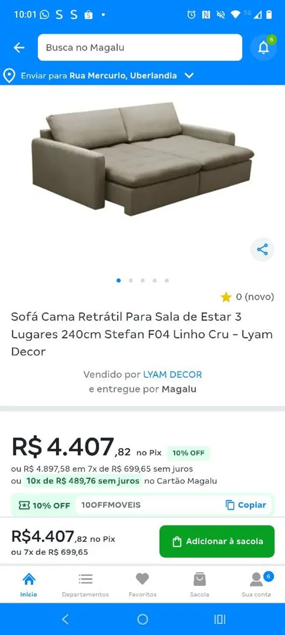 Sofá cama grande - Foto 5