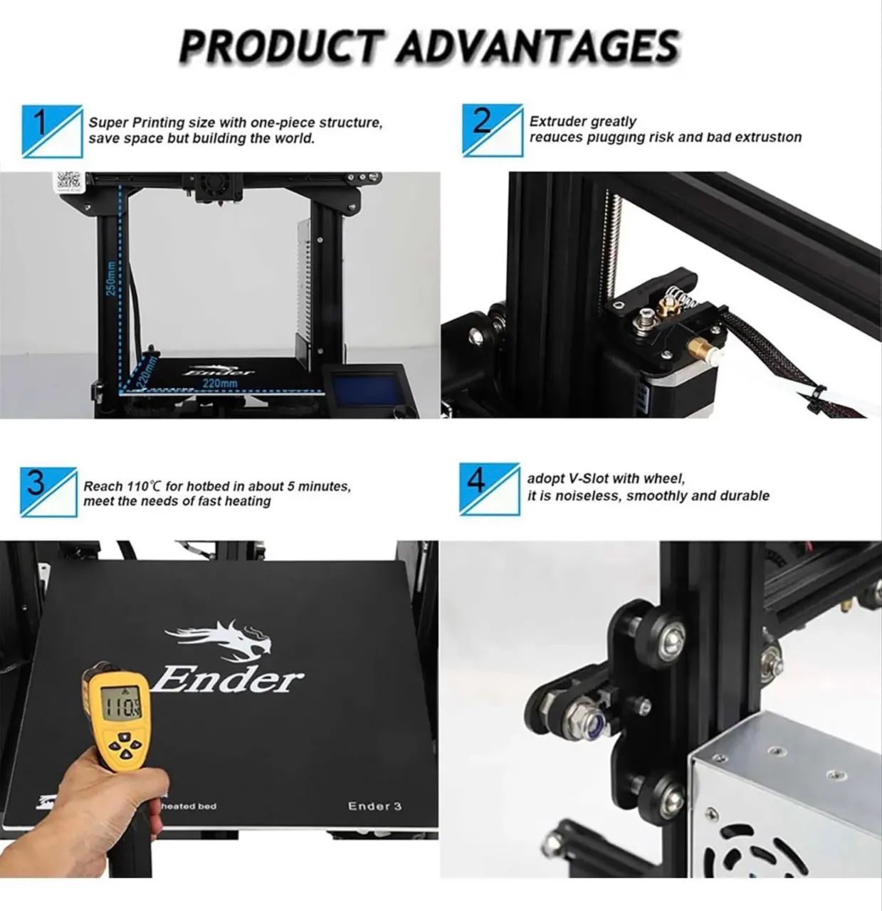 Impressora 3D Creality Ender 3 - Ótimo estado - Foto 2