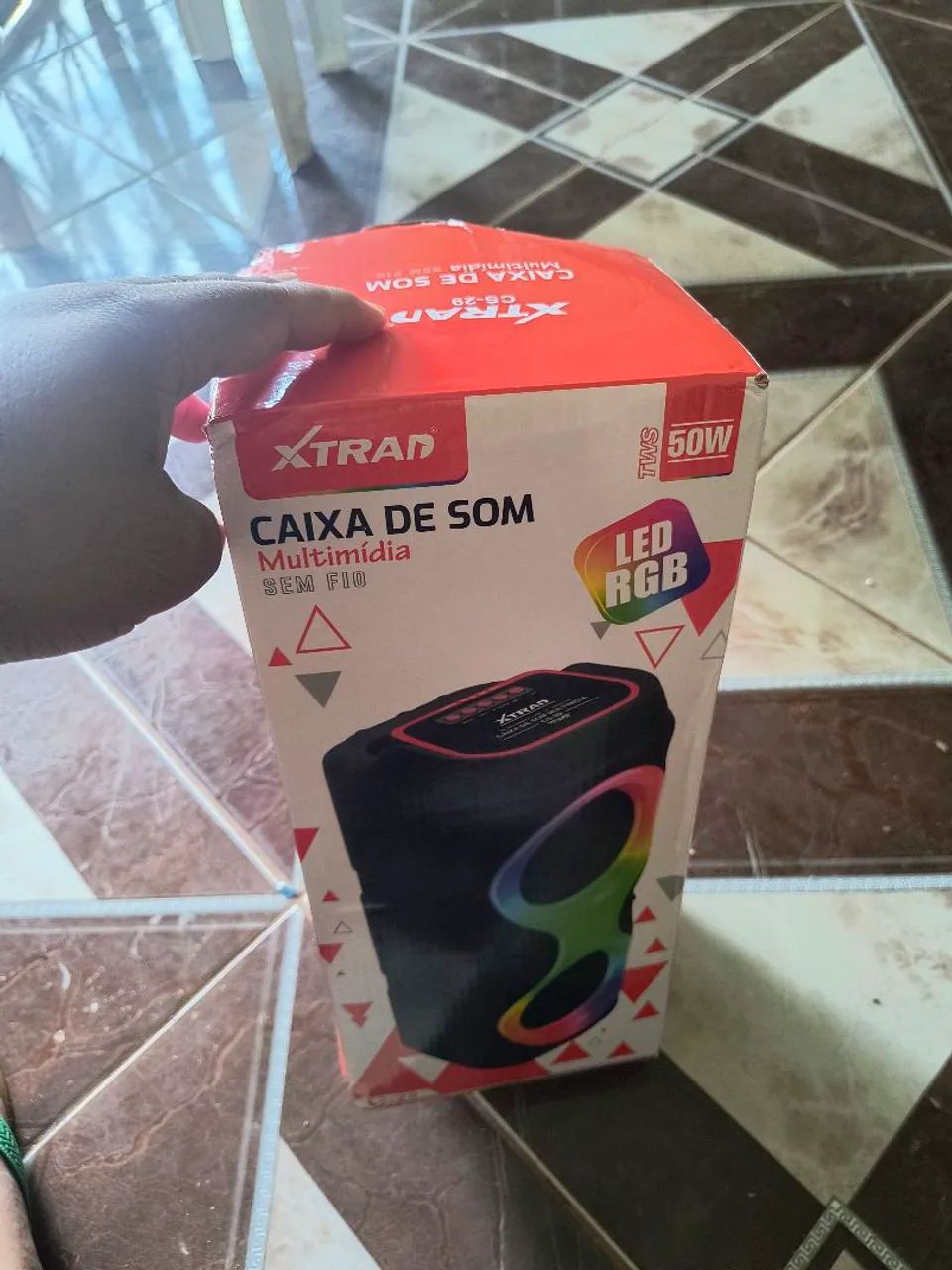 Caixa de som Bluetooth portátil 