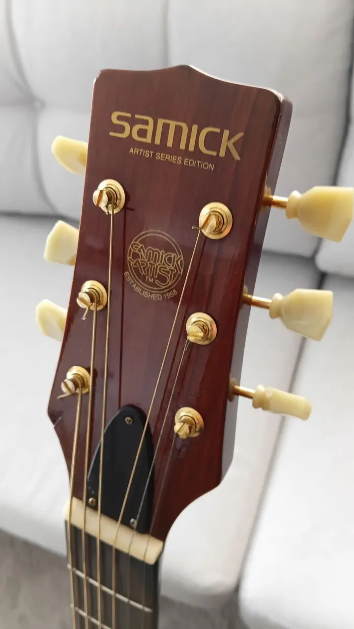 Violão Samick captação Fishman tarraxas Gotoh com trava - Foto 4