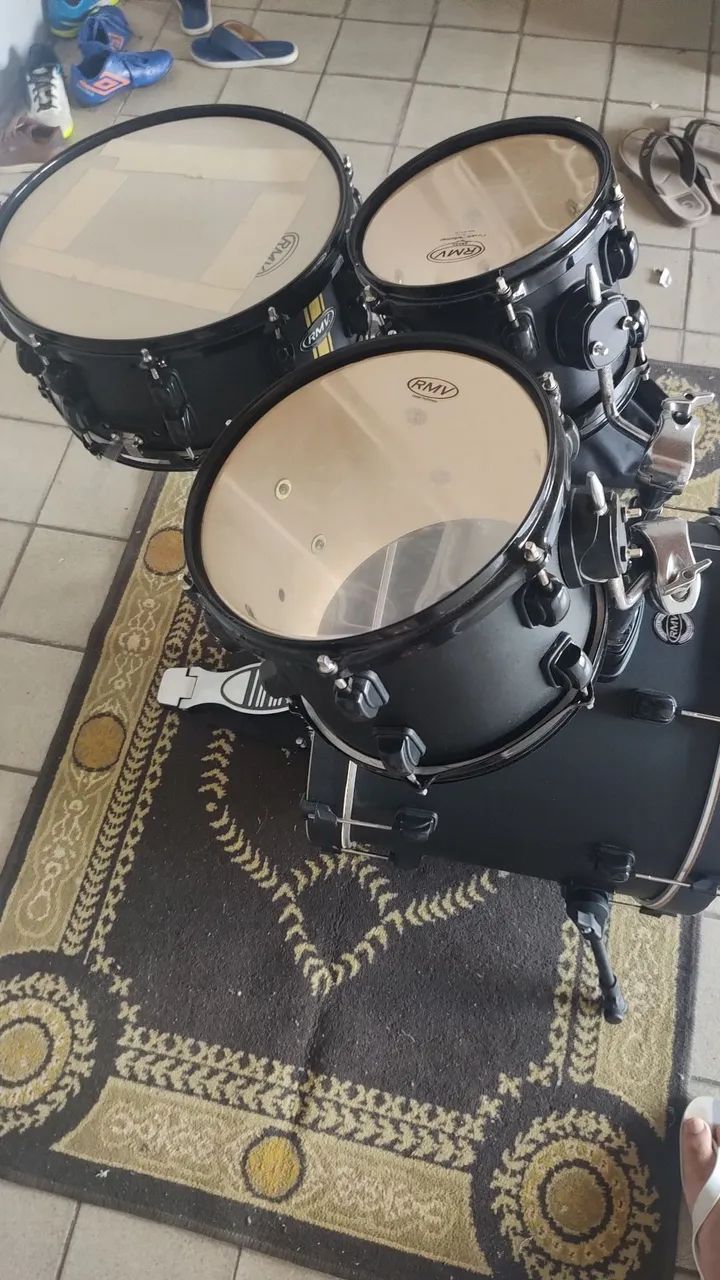 Bateria RMV COM PRATOS!  - Foto 4