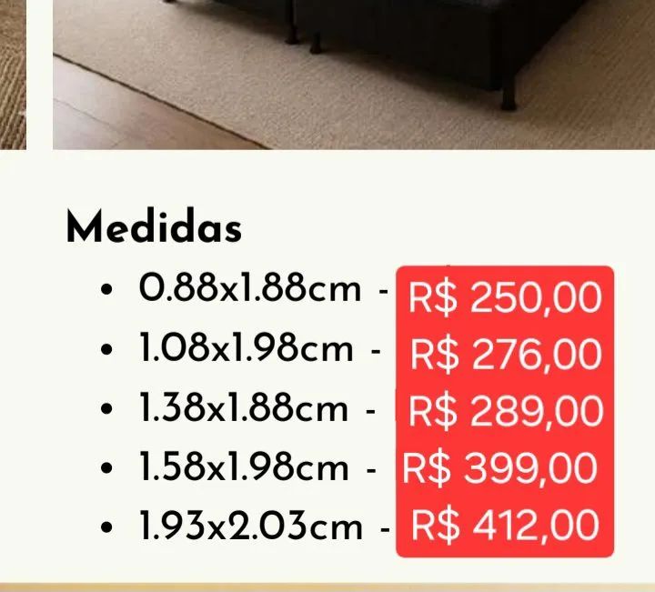 Base Cama Box Solteiro e Casal (leia a descrição) - Foto 2