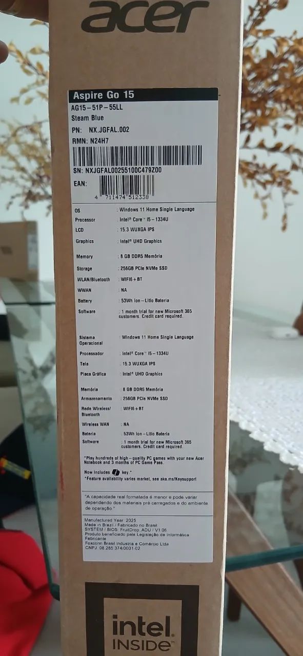 VENDO NOTEBOOK LACRADO - Acer Aspire Go15 - Foto 3
