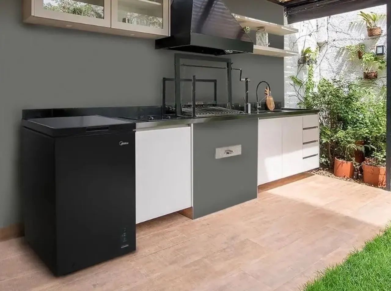 Freezer Horizontal Midea CBA10P1 Digital Flexbeer 100L Preto - Foto 4