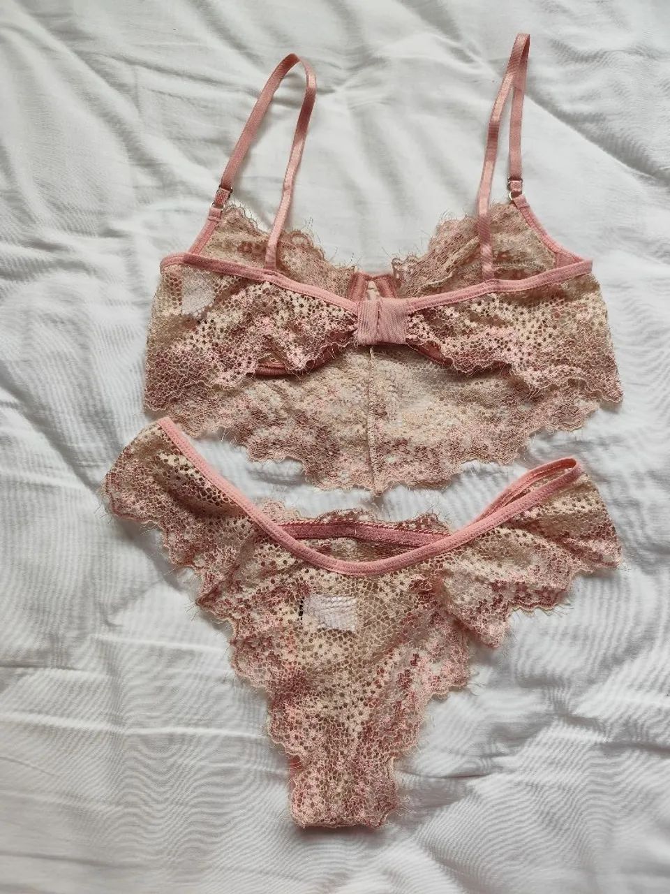 Kit com 3 conjuntos lingerie tamanho P - Foto 5