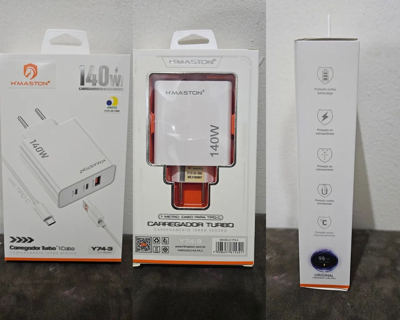 Carregador turbo 140w