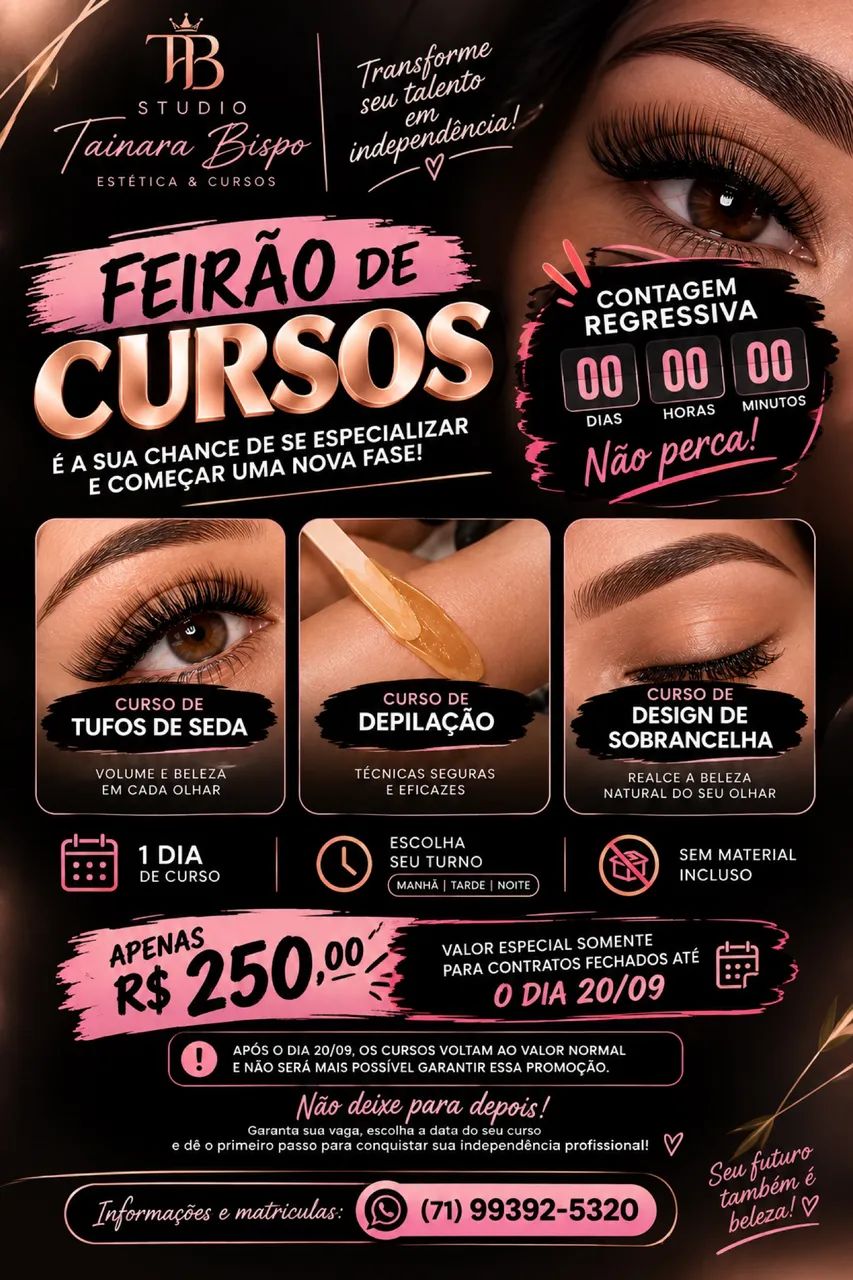 FEIRÃO DE CURSOS - STUDIO TAINARA BISPO