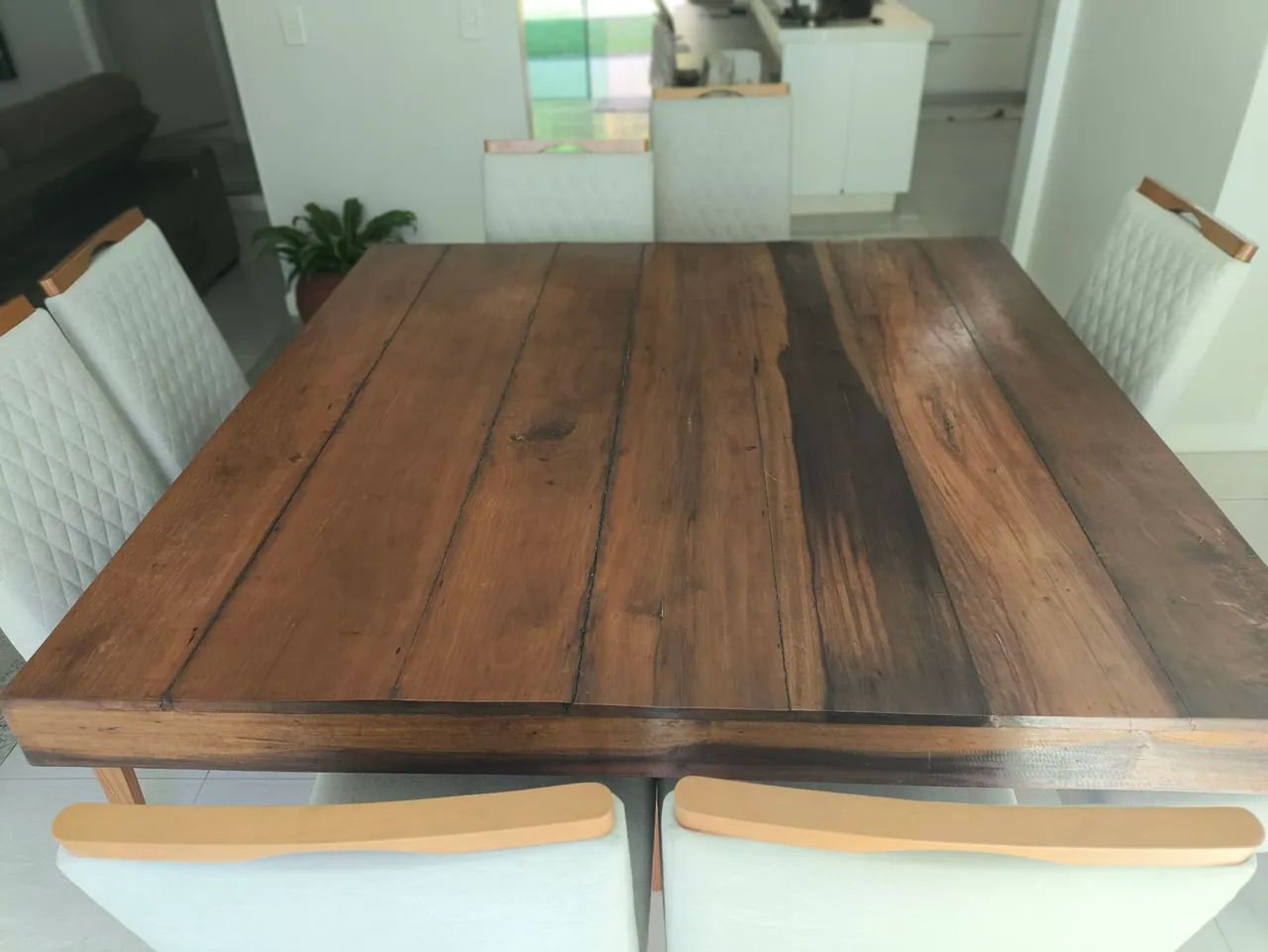 Mesa de madeira de demolição canela e peroba  - Foto 3