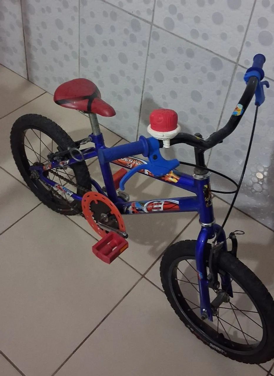 BICICLETA INFANTIL ARO 16 HOMEN ARANHA - Foto 3
