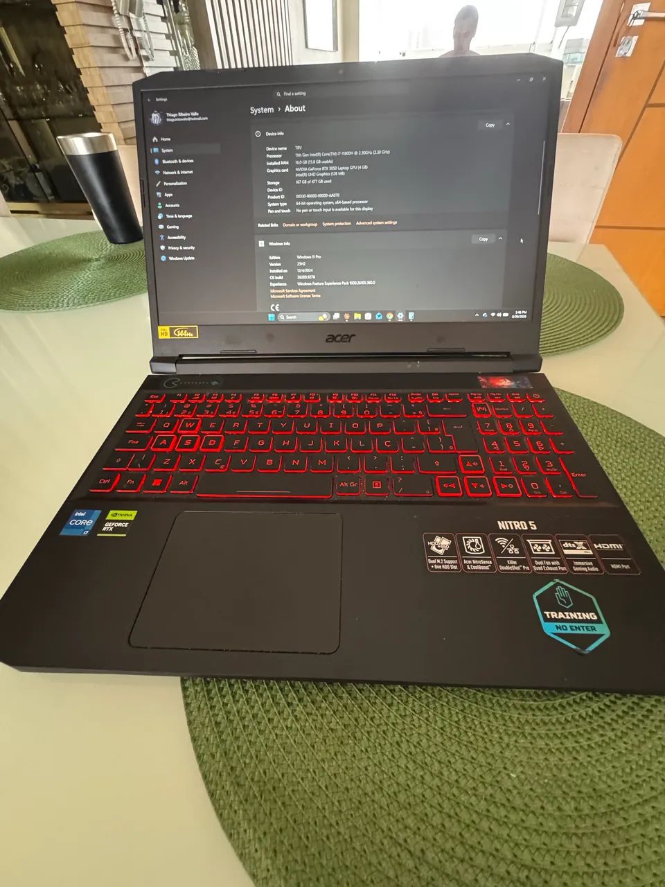 Acer Nitro 5 i7 | RTX 3050 | 16 RAM | SSD 521GB  - Foto 3