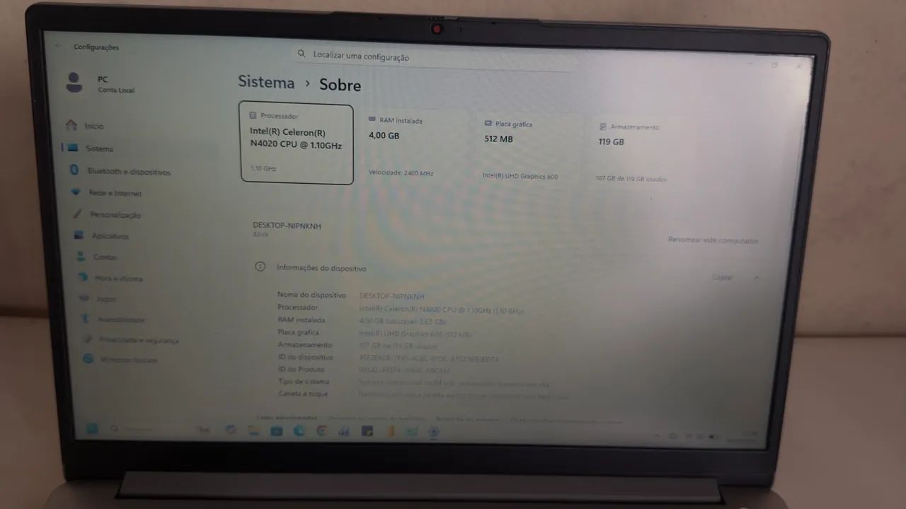 Notebook IdeaPad 1 15IGL7 - Foto 5
