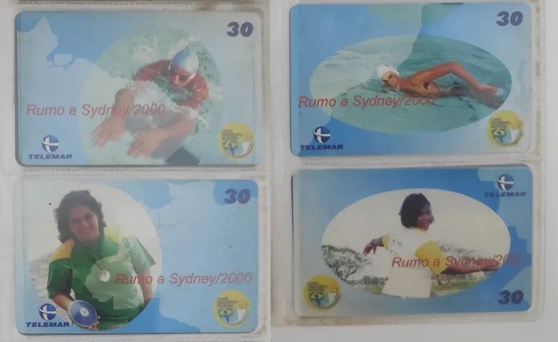 Série Gigantes Paraolímpicos - Coleção Completa com 4 Cartões Telefônicos