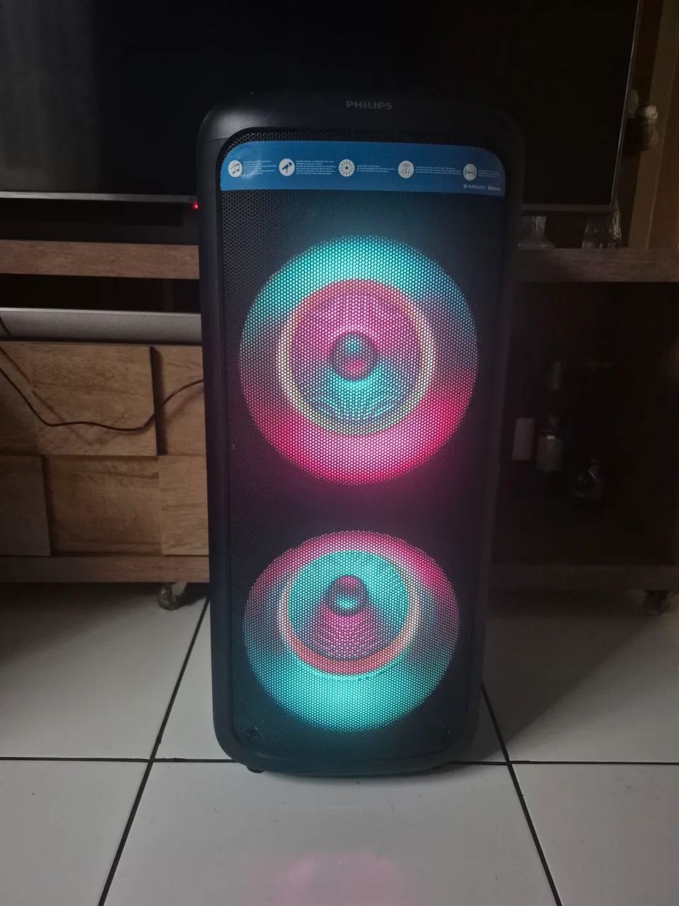 Caixa de som Philips 1500w, aceito proposta  - Foto 3