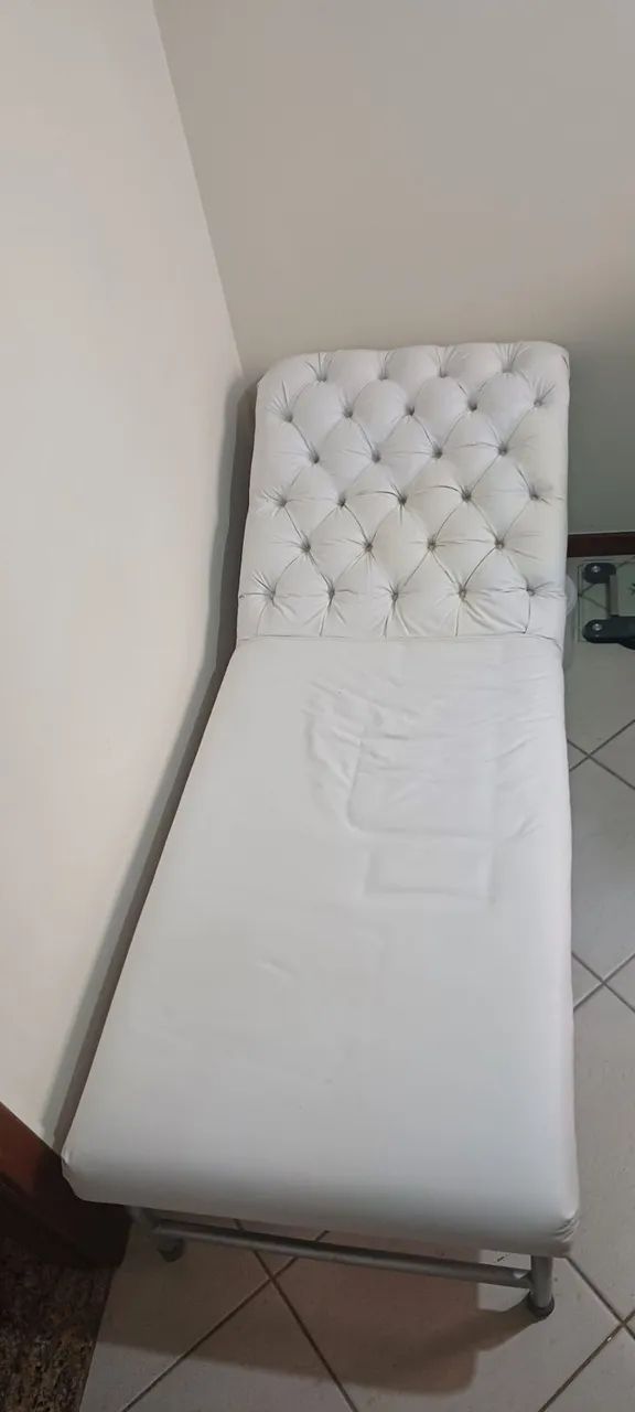 Divã Branco Usado - 1,86m x 65,5cm - Foto 2