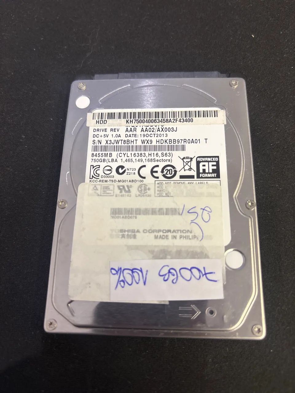 Disco 700gb Toshiba 2,5 Polegadas pra note