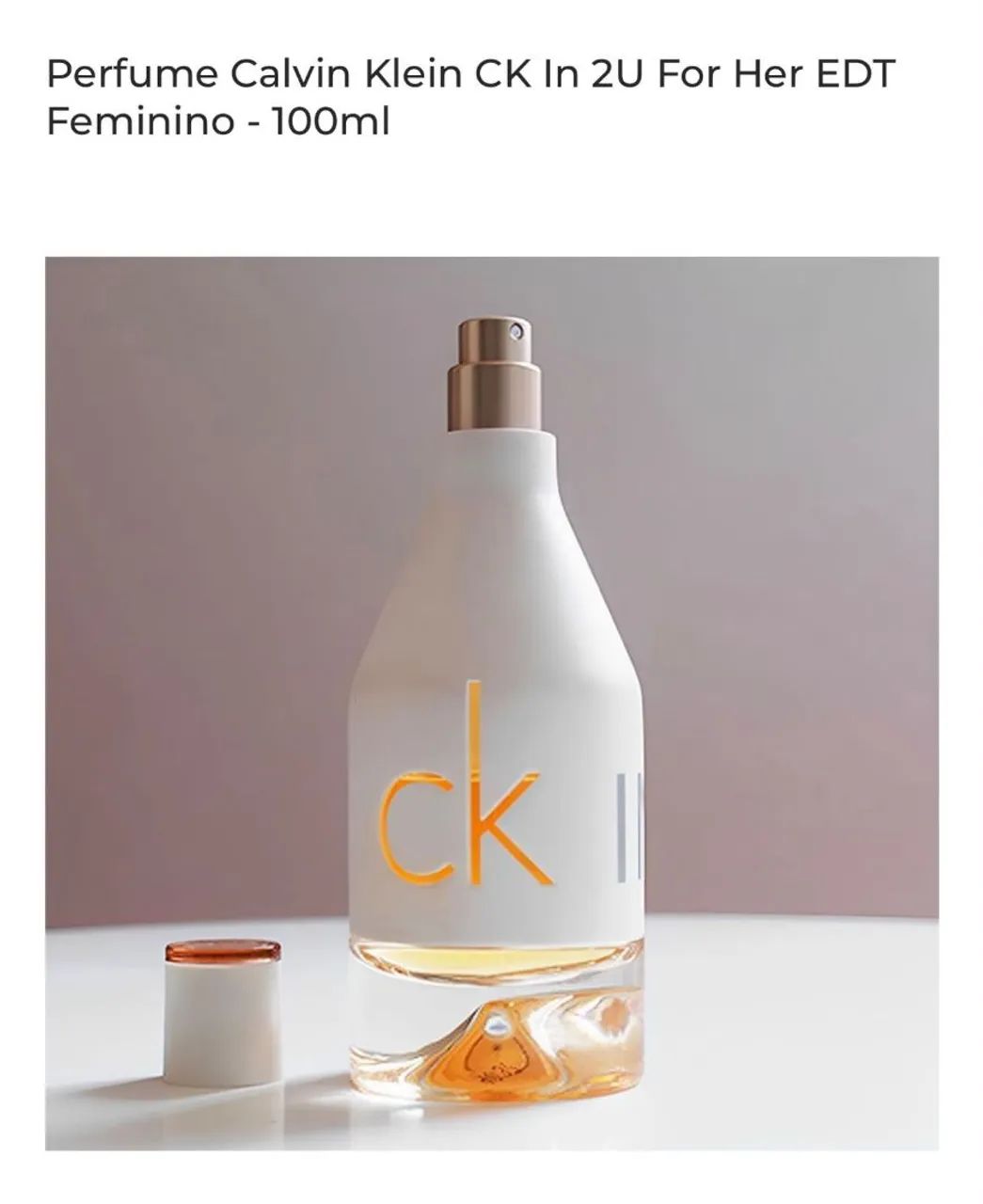 Calvin Klein IN2U Eau de Toette 100ml - Foto 2