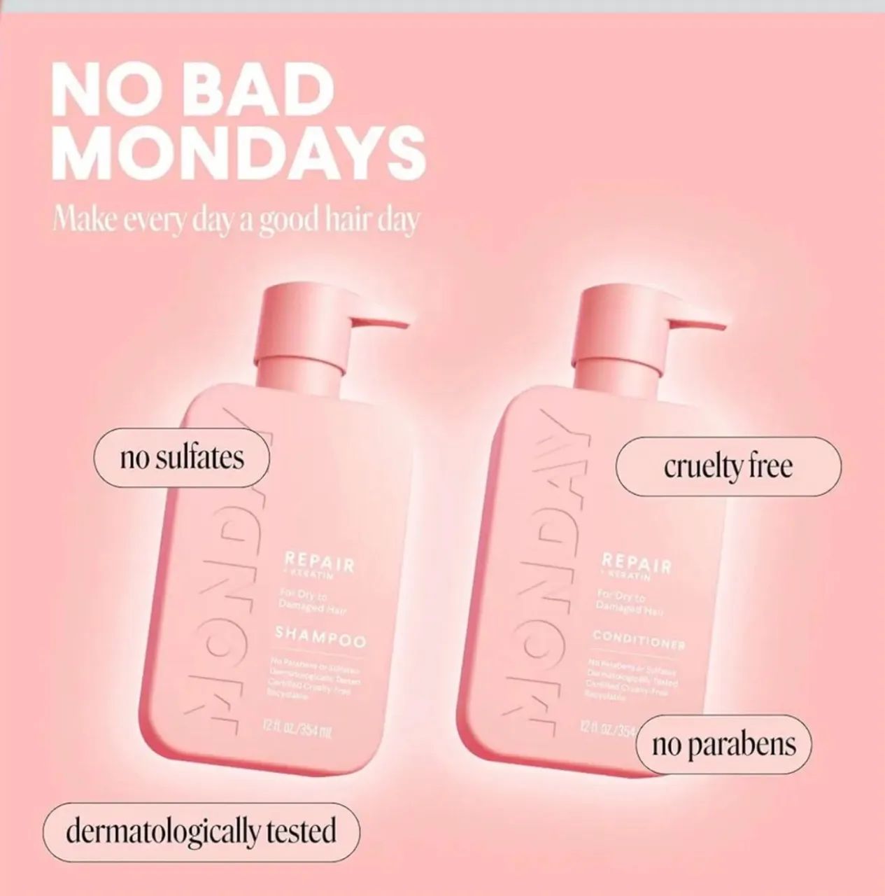 Kit Cabelo MONDAY - Shampoo + Condicionador 