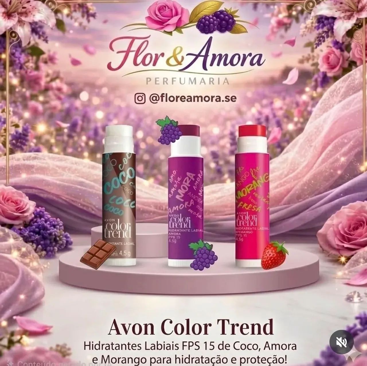 Hidratante Labial Color Trend FPS 20 4,5g Avon