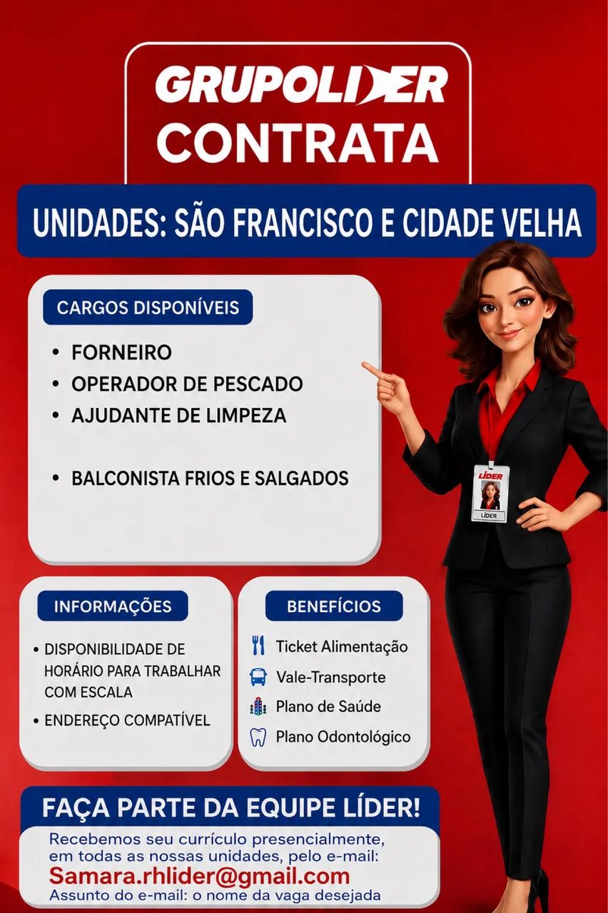 Vagas disponíveis 