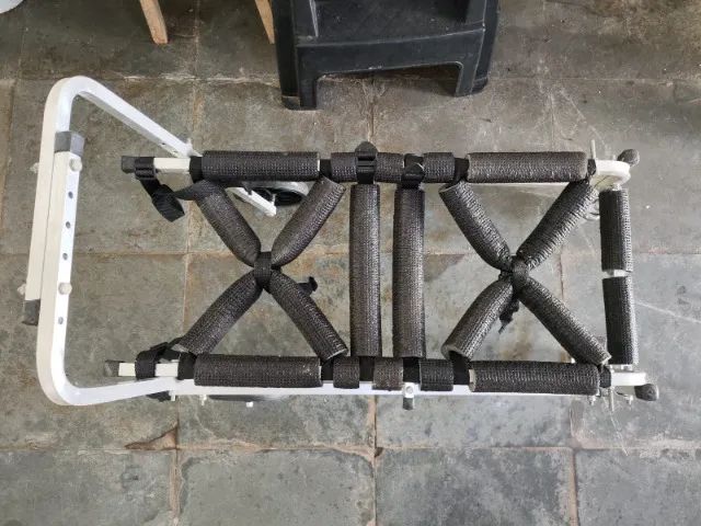 Cadeira Andador 4 Rodas Cachorro Tamanho G Grande Regulável Tetraplegia Andar Pet  - Foto 2