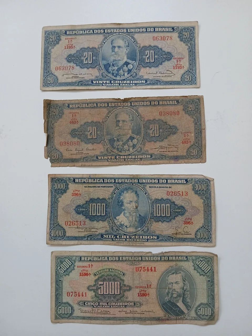 Conjunto de cedulas antiga de dinheiro brasileiro  - Foto 5