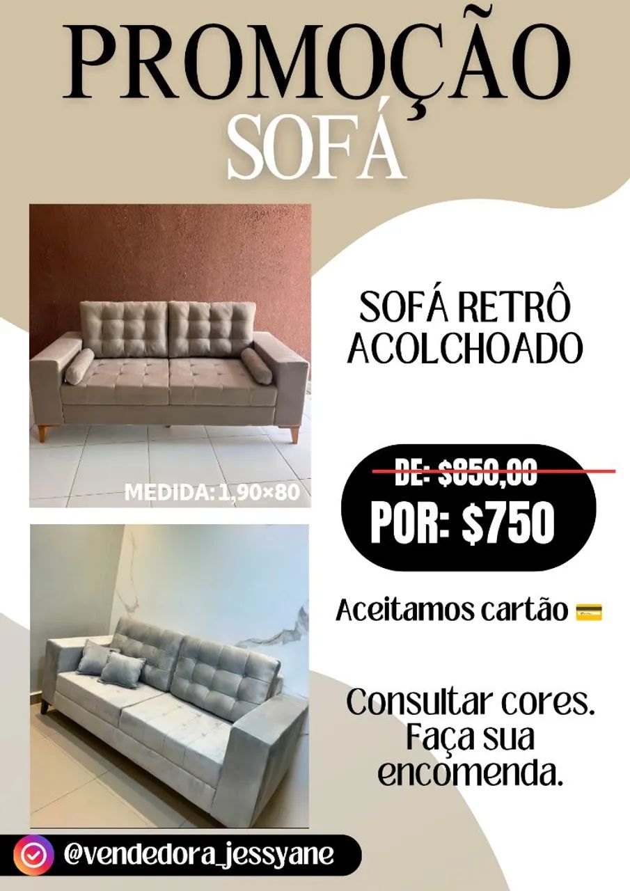 SOFÁ RETRÔ DISPONÍVEL 
