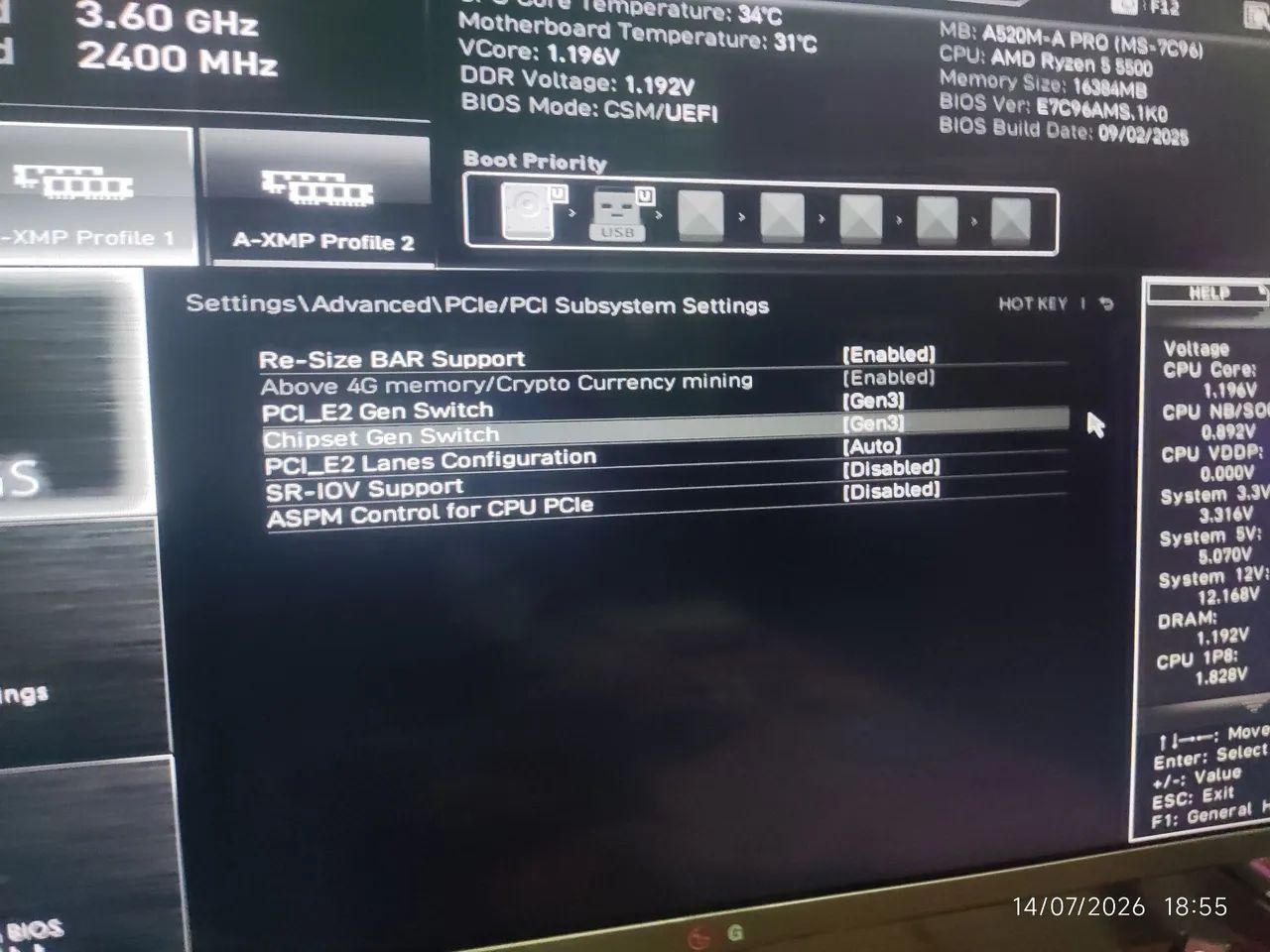 Placa Mãe MSI A520M-A Pro AM4! - Foto 4