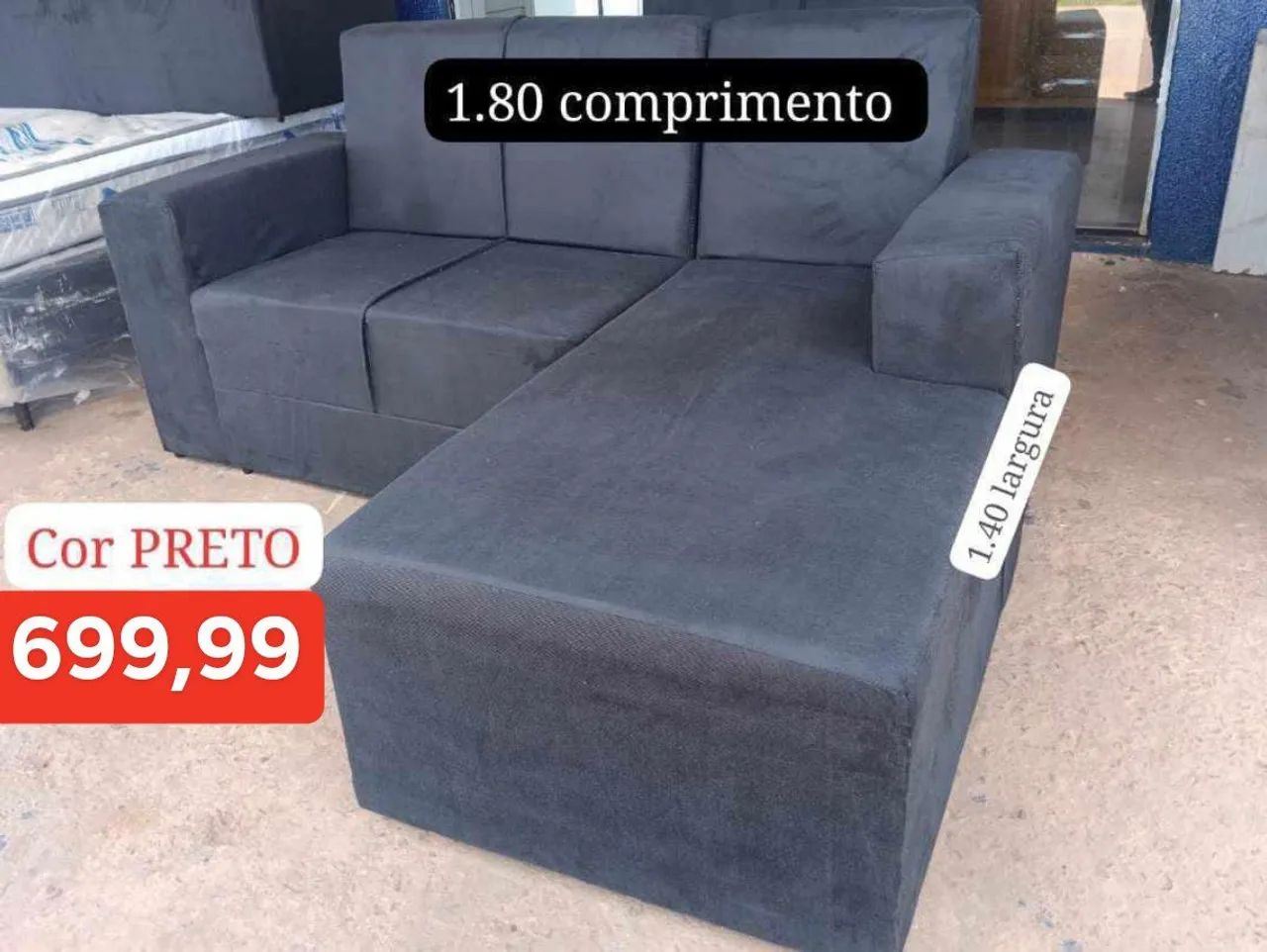 Sofá chesse Três Lugares Novos  - Foto 5