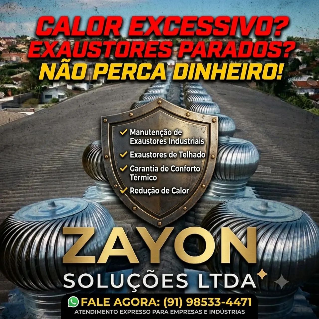MANUTENÇÃO exaustores Industriais 