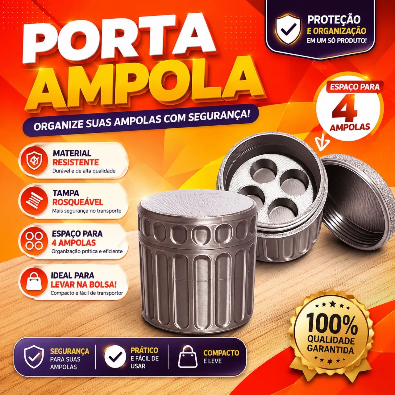 Porta Ampolas 3ml - Foto 3