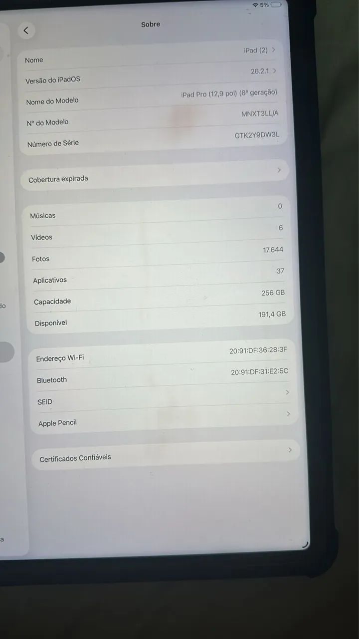 iPad Pro 13 pol 6ª M2 geração 256gb + caneta - Foto 4