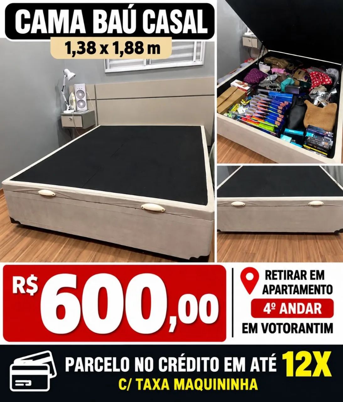 Cama box grande 