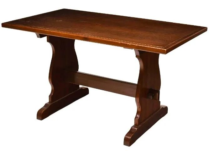Mesa Jantar/Copa retangular Madeira clara estilo "Provençal" Pés de sapatas * - Foto 4