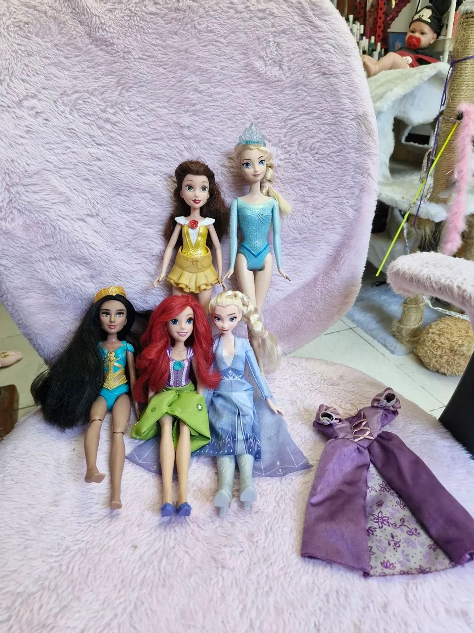 Lote de bonecas princesas Disney