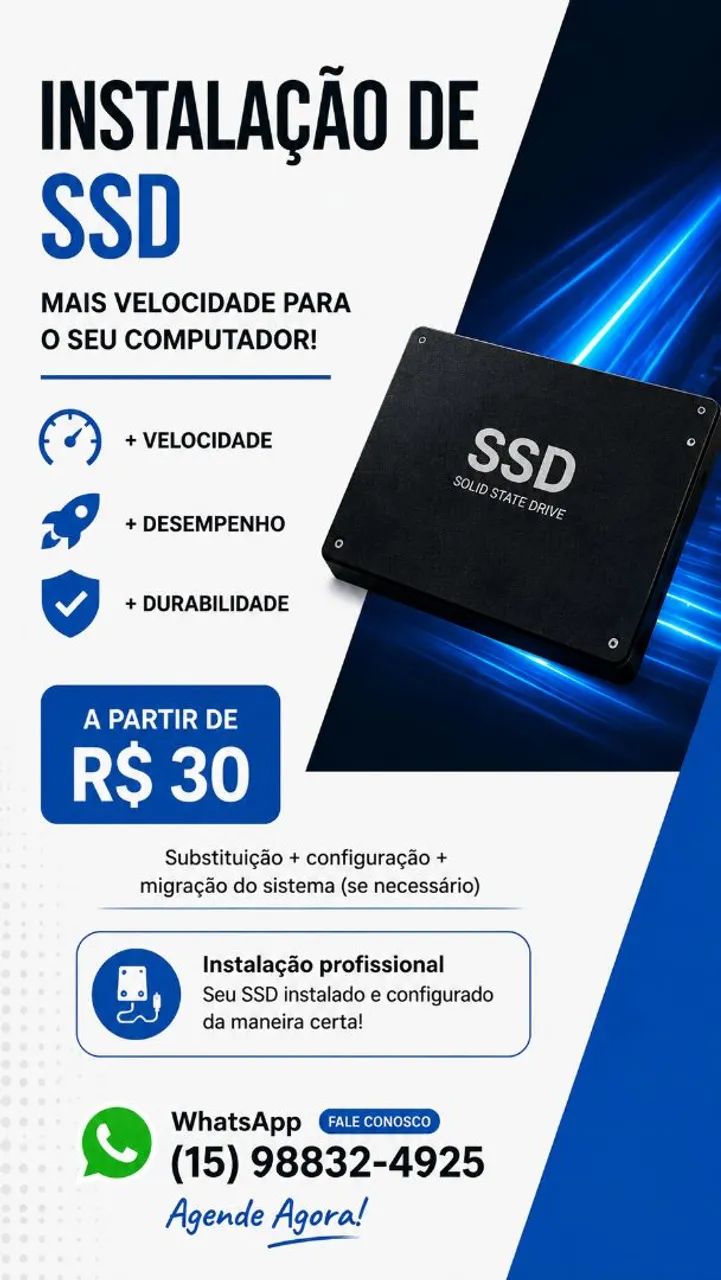 ASSISTÊNCIA TÉCNICA EM INFORMÁTICA | FORMATAÇÃO, SSD, PROGRAMAS E MAIS! - Foto 2