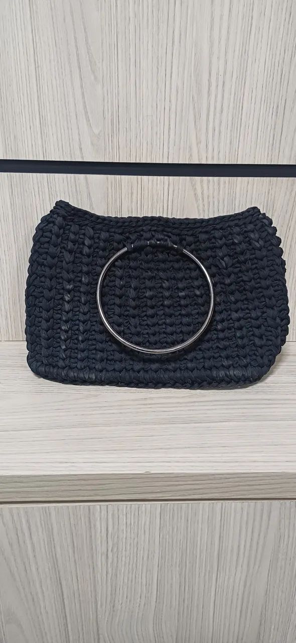 Bolsa de Croche grosso alça argola - Foto 2