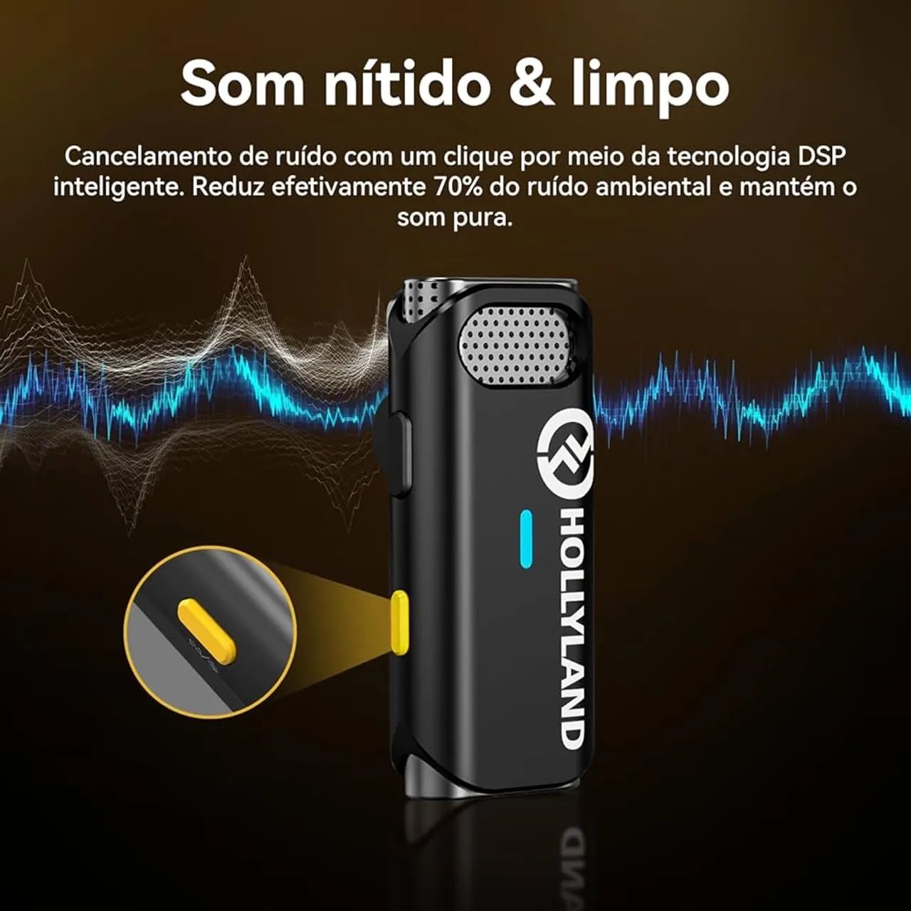 Hollyland - Microfone Lark C1 combo - Foto 3