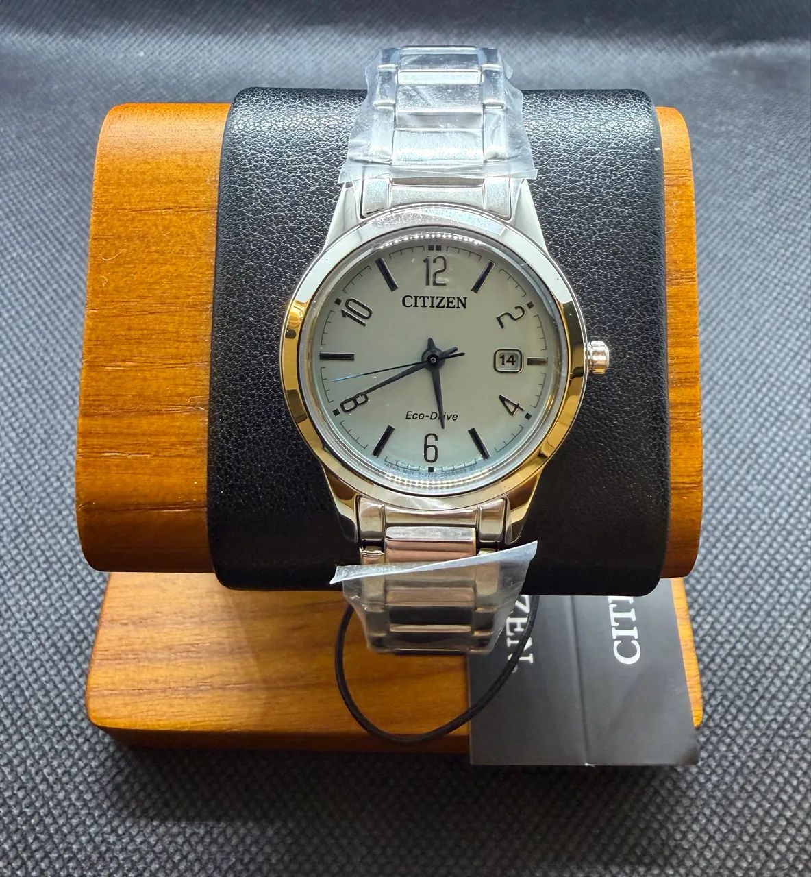 Relógio Feminino Citizen Classic Eco Drive Verde Claro - Foto 2