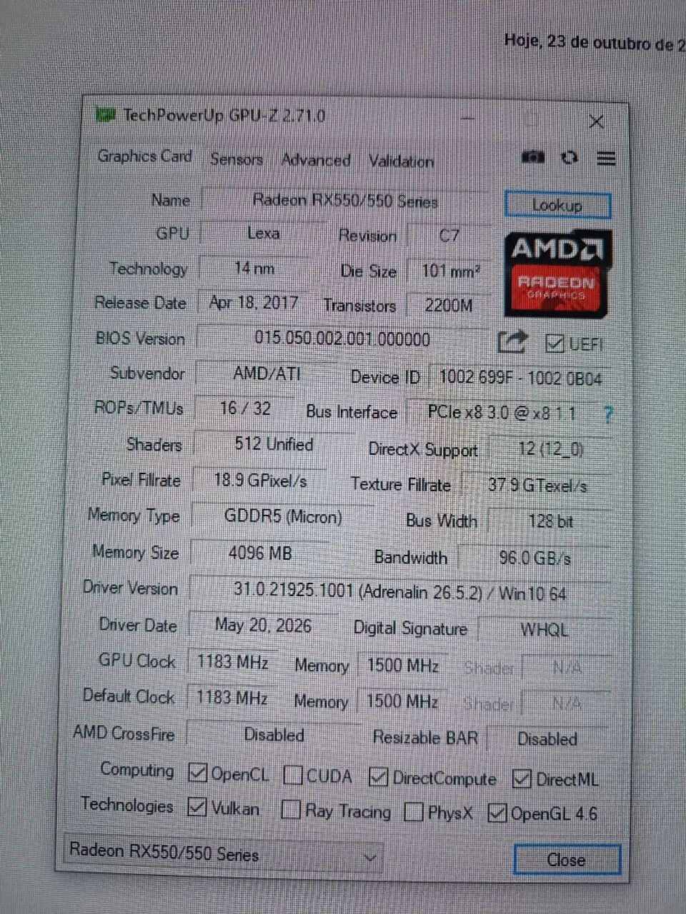 RX 550 4GB - SOYO - Foto 4