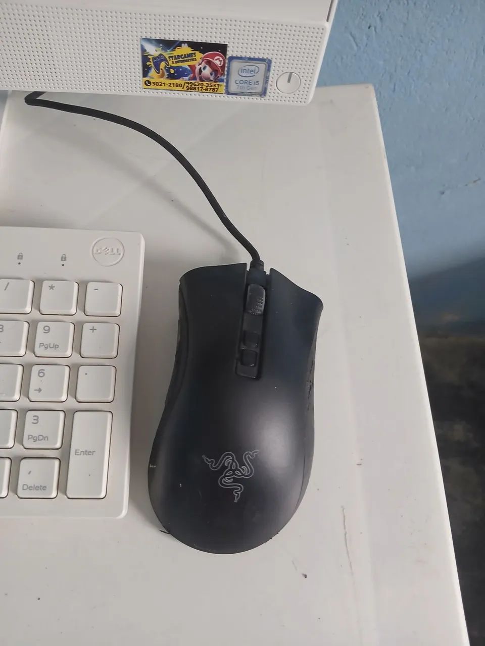 PC Dell All-in-One i5 7200U 4GB Branco + Teclado e Mouse - Foto 2