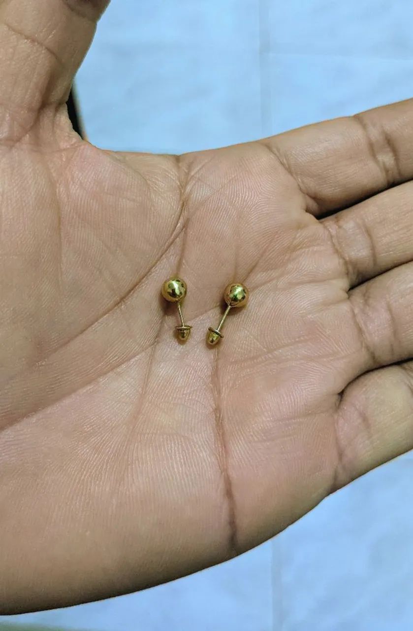 Brinco de ouro 18k 
