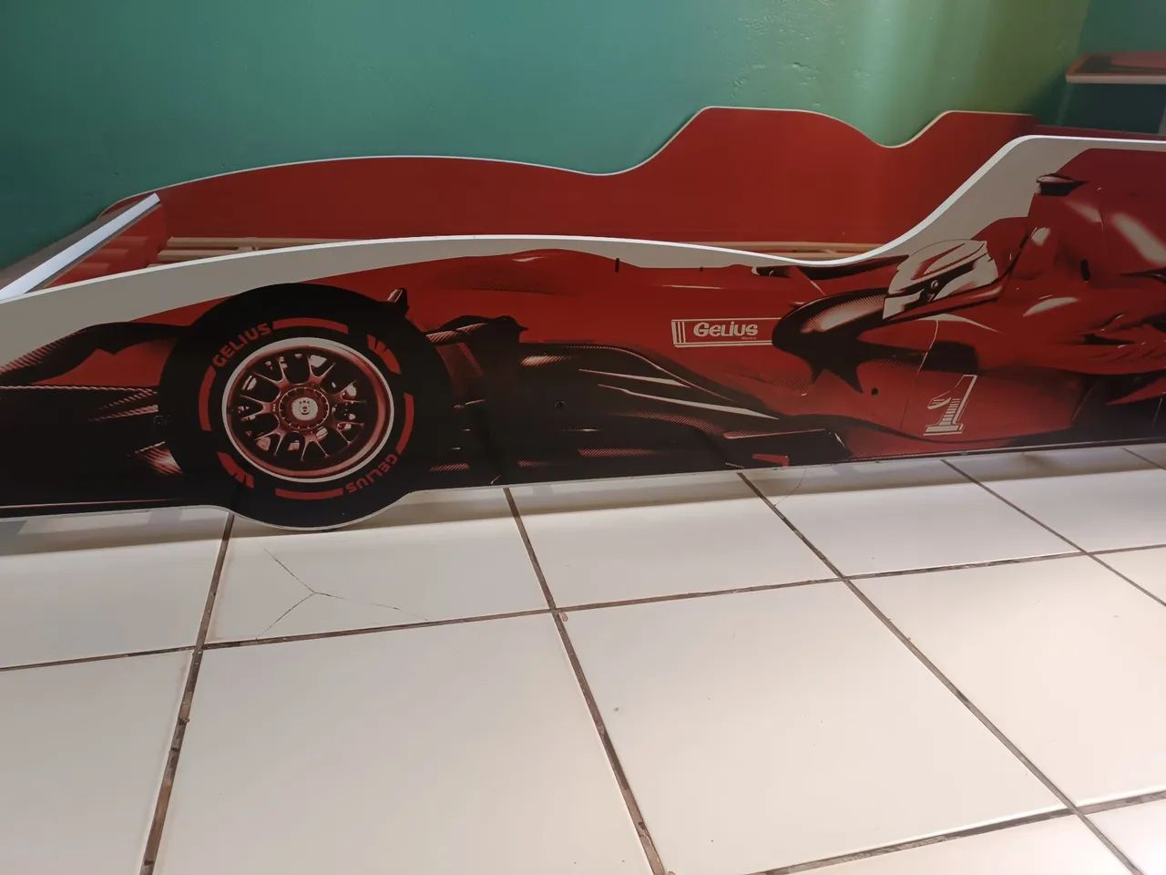 Vendo cama infantil estilo carro de corrida. - Foto 5