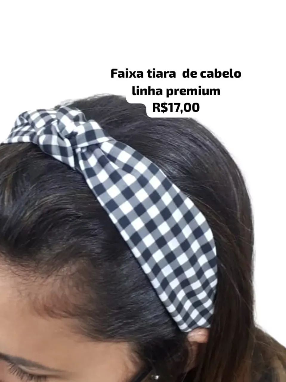 Tiara de cabelo fashion linha premium atemporal 