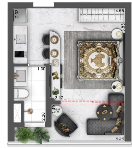 PLANTA 29m²