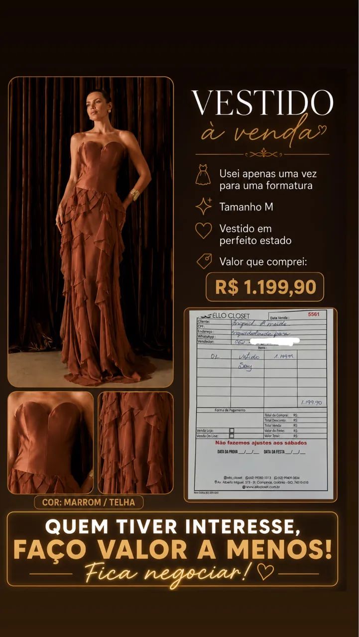 Vestido para festa