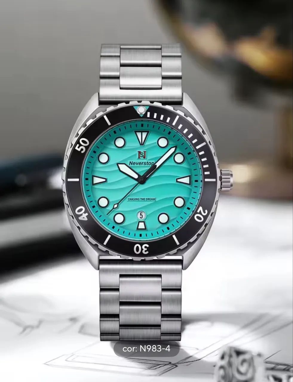 Relógio Diver Tiffany Neverstop