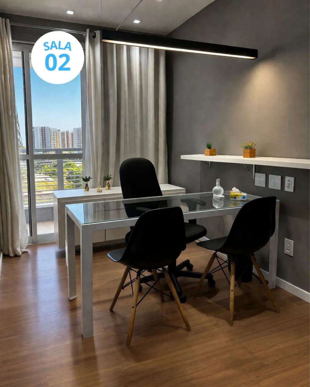 Consultório / Sala mobiliada no Ed. Horizonte jardins - Foto 3